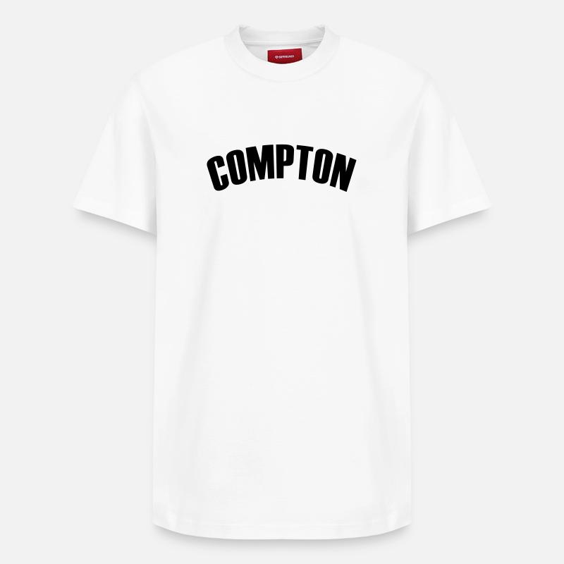 compton shirt - Relaxed Unisex Supima Cotton T-Shirt – von SPREAD - Weiß