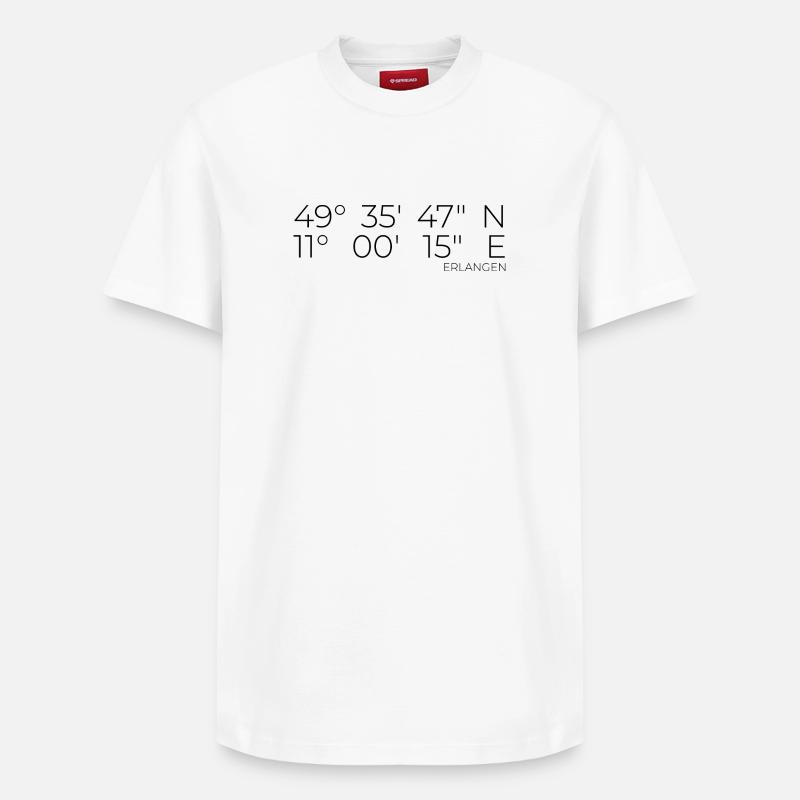 Coordonnées Erlangen - T-shirt unisexe décontracté en coton Supima – de SPREAD - blanc