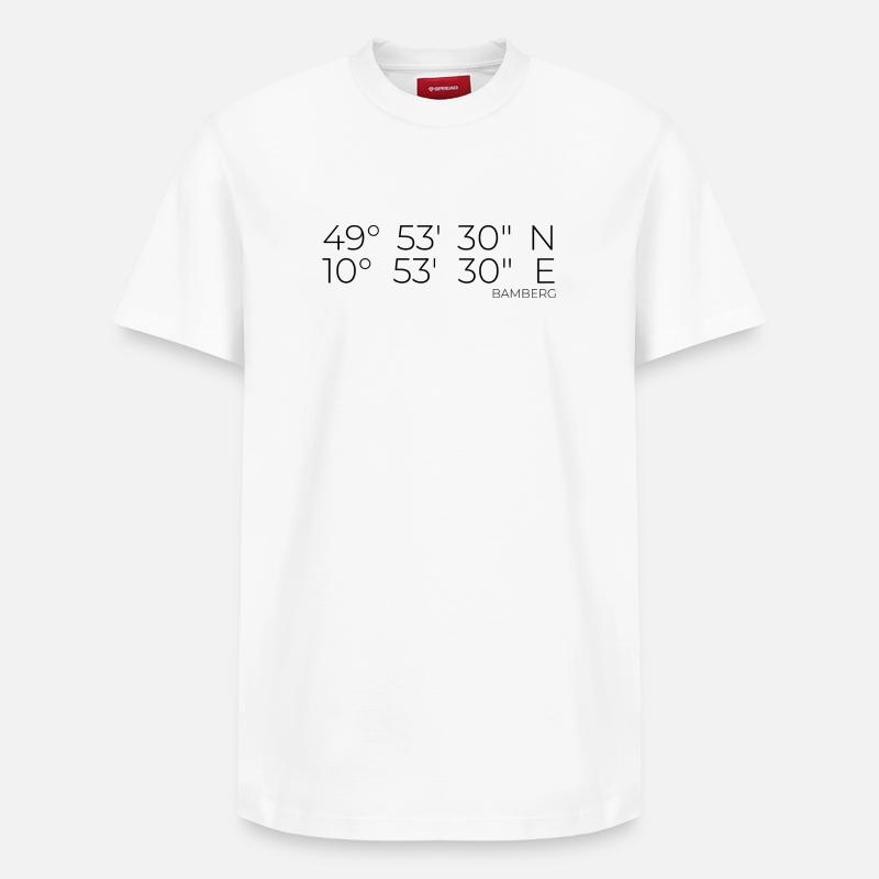 Coordonnées Bamberg - T-shirt unisexe décontracté en coton Supima – de SPREAD - blanc