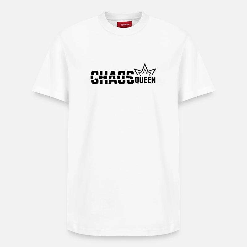 REINE DU CHAOS - T-shirt unisexe décontracté en coton Supima – de SPREAD - blanc