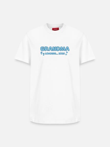 Grandma Loading 2026 - Relaxed Unisex Supima Cotton T-Shirt – von SPREAD - Weiß