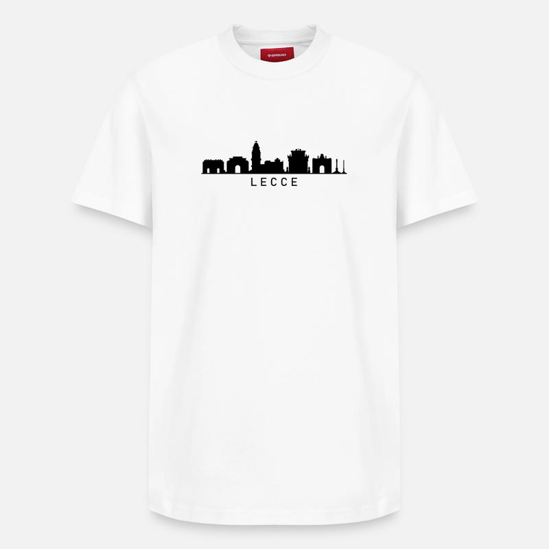 Skyline Lecce - T-shirt unisexe décontracté en coton Supima – de SPREAD - blanc