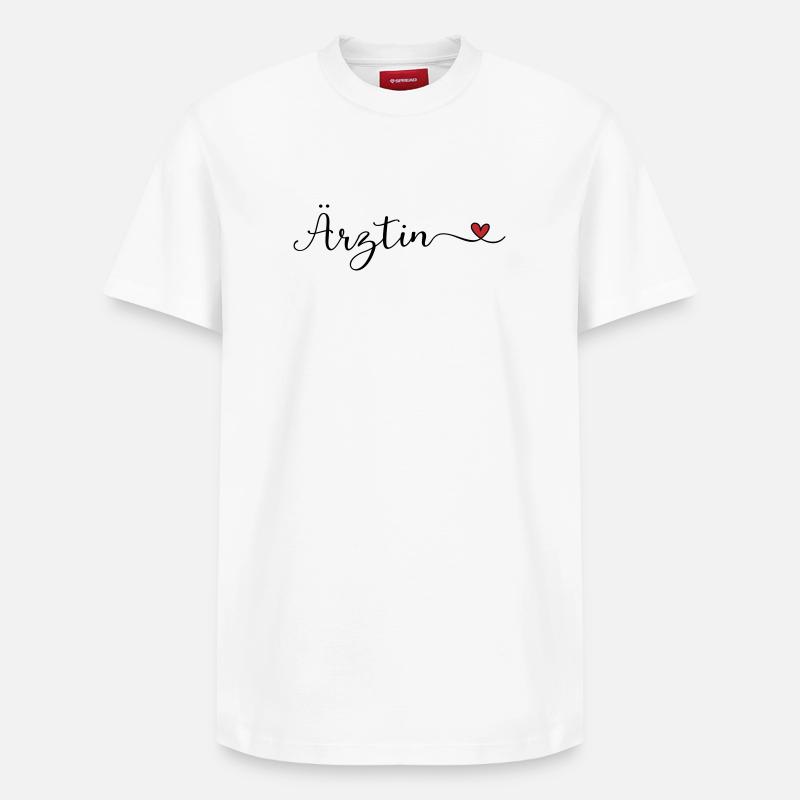 Ärztin - Relaxed Unisex Supima Cotton T-Shirt – von SPREAD - Weiß