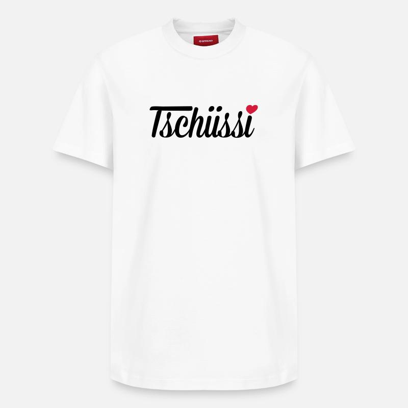 Tschüssi Herz - Relaxed Unisex Supima Cotton T-Shirt – von SPREAD - Weiß