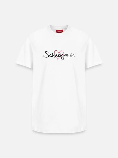 Schwägerin Herz Geschenk Junggesellenabschied - Relaxed Unisex Supima Cotton T-Shirt – von SPREAD - Weiß