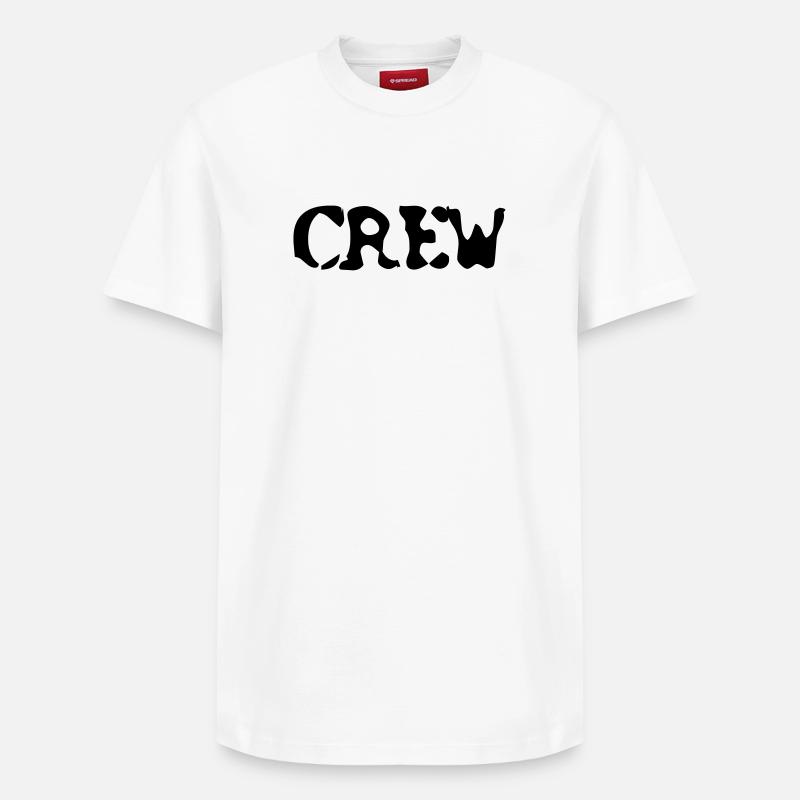 CREW - T-shirt unisexe décontracté en coton Supima – de SPREAD - blanc
