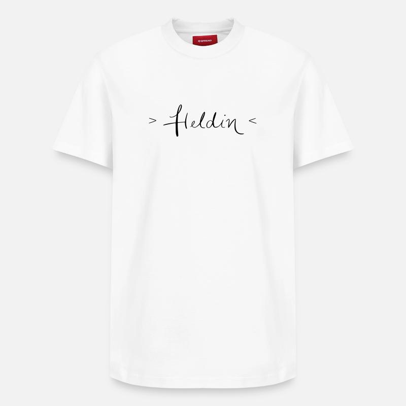 Héroïne - T-shirt unisexe décontracté en coton Supima – de SPREAD - blanc