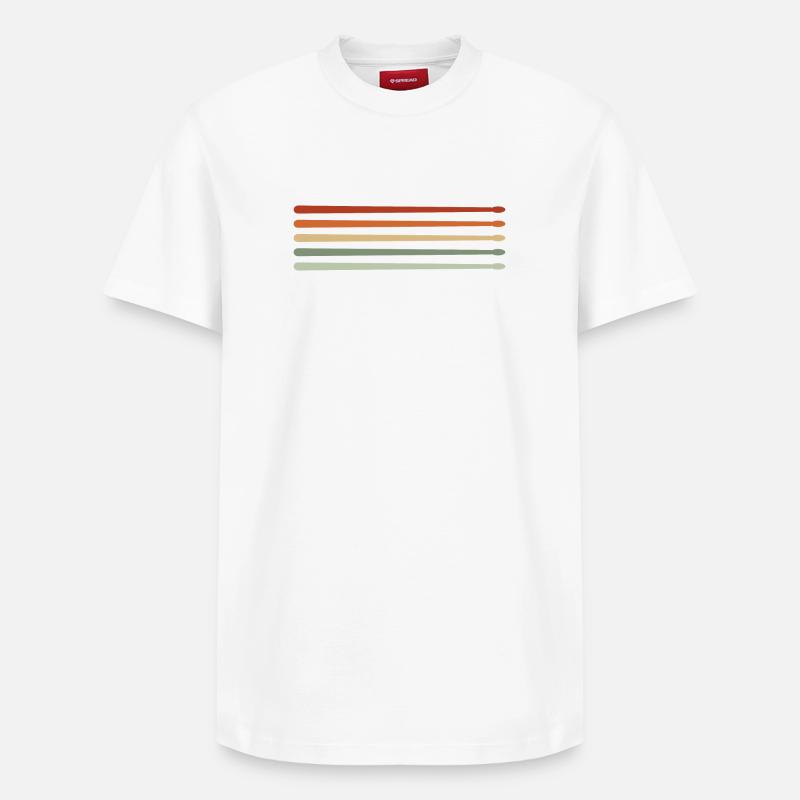 Batterie Pilons Batteur - T-shirt unisexe décontracté en coton Supima – de SPREAD - blanc