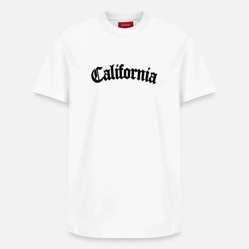 california - Relaxed Unisex Supima Cotton T-Shirt – von SPREAD - Weiß