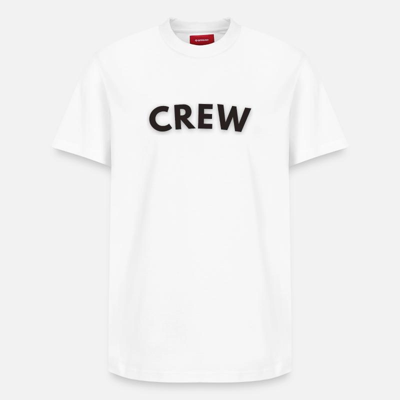 équipage - T-shirt unisexe décontracté en coton Supima – de SPREAD - blanc