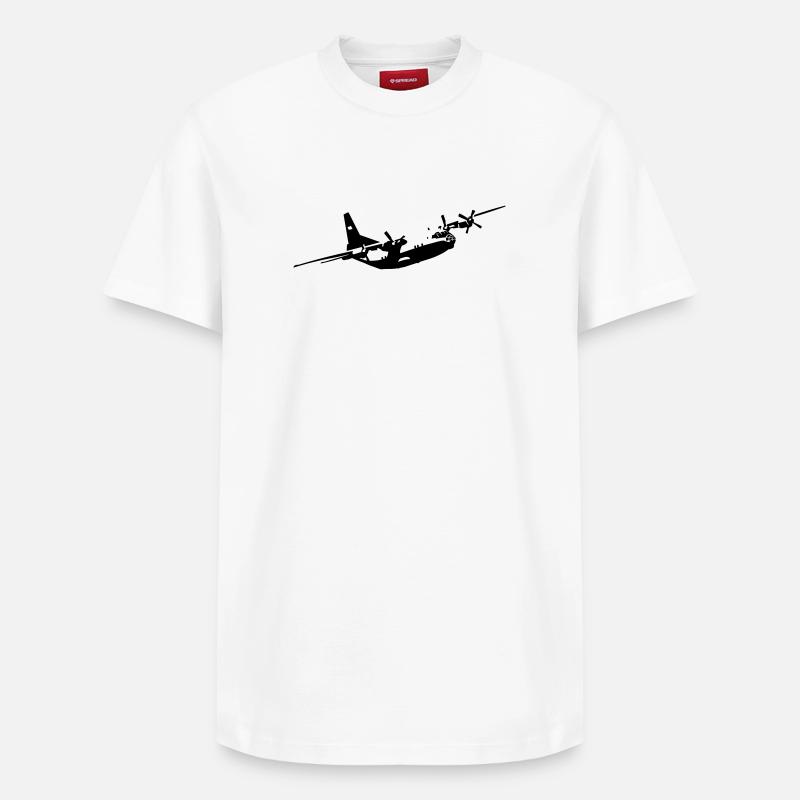 An-12 - Relaxed Unisex Supima Cotton T-Shirt – von SPREAD - Weiß