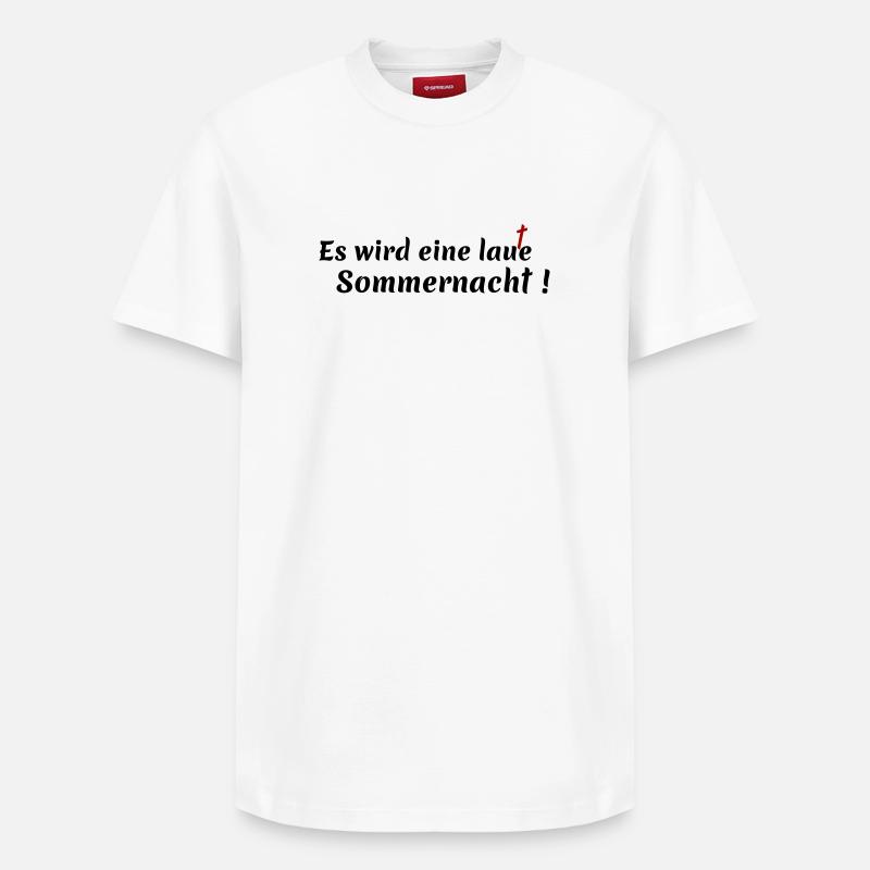 Nuit d’été bruyante - T-shirt unisexe décontracté en coton Supima – de SPREAD - blanc