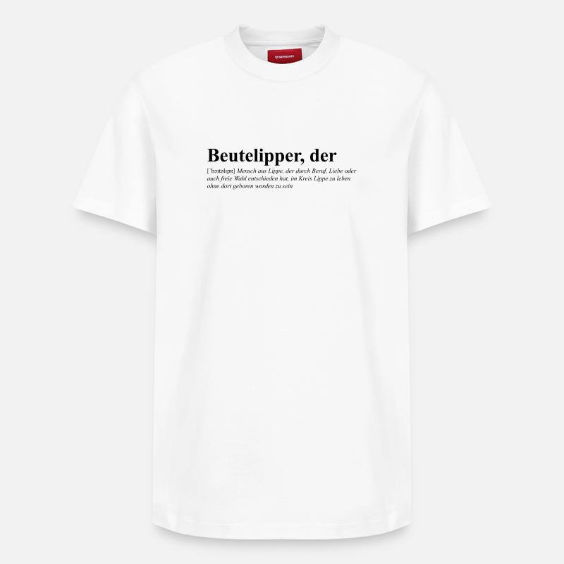 Sac Clipper - Dictionnaire - T-shirt unisexe décontracté en coton Supima – de SPREAD - blanc