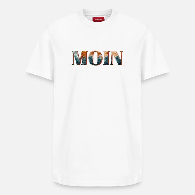 MOIN & Moinsen - Relaxed Unisex Supima Cotton T-Shirt – von SPREAD - Weiß