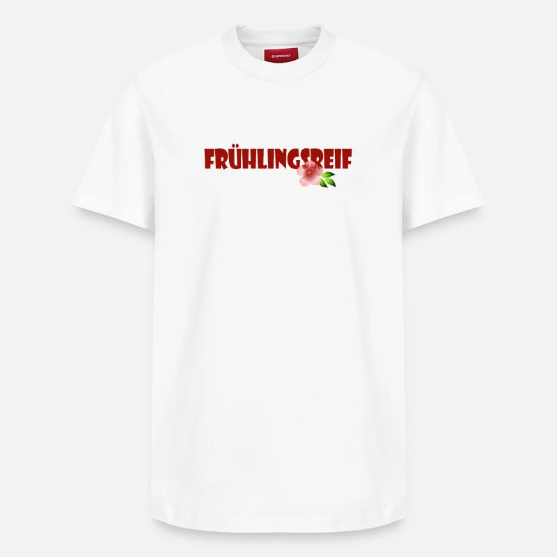 MÛR PRINTANIER - T-shirt unisexe décontracté en coton Supima – de SPREAD - blanc