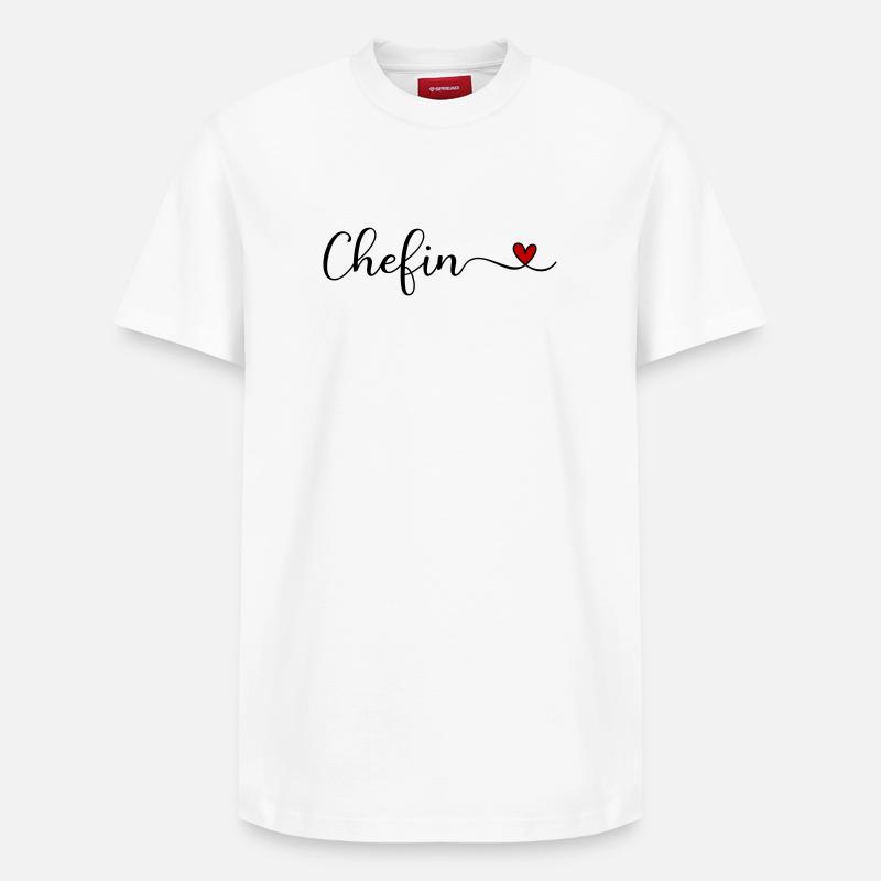 Patron - T-shirt unisexe décontracté en coton Supima – de SPREAD - blanc