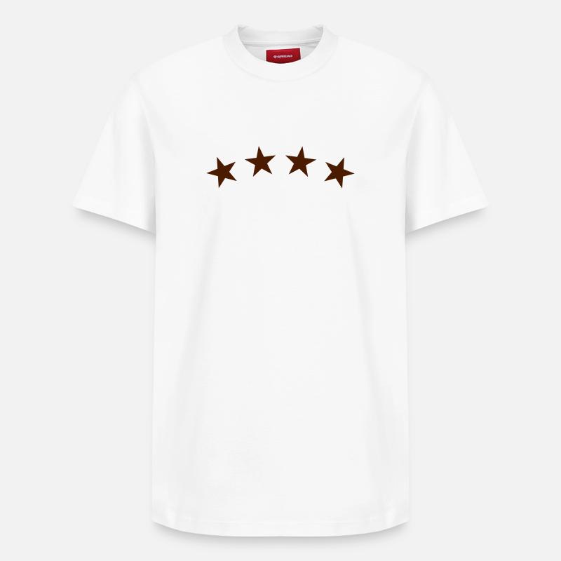 étoiles - T-shirt unisexe décontracté en coton Supima – de SPREAD - blanc