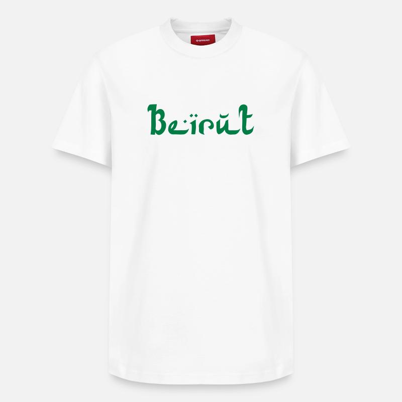 BEYROUTH Liban Liban - T-shirt unisexe décontracté en coton Supima – de SPREAD - blanc