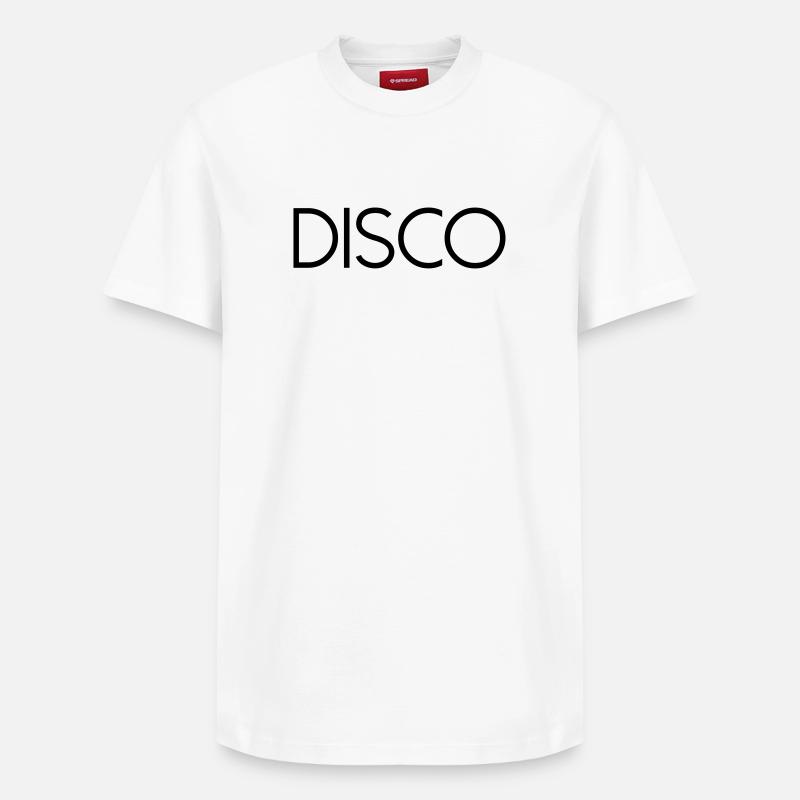 DISCO Diskokugel - T-shirt unisexe décontracté en coton Supima – de SPREAD - blanc