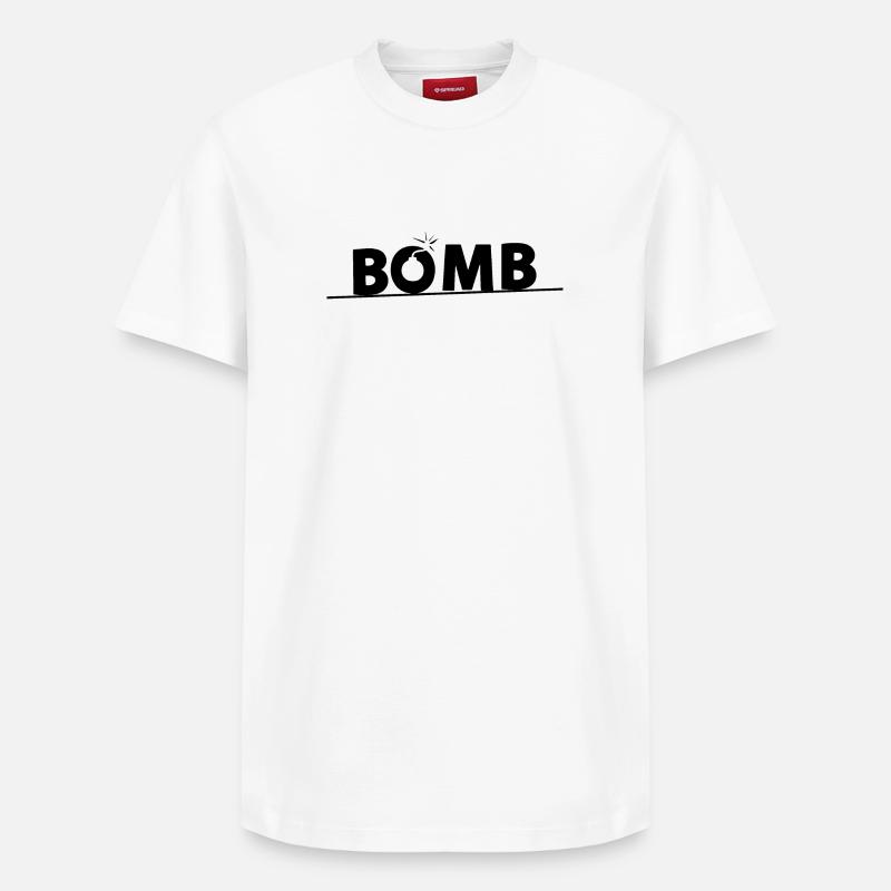 Bombe - T-shirt unisexe décontracté en coton Supima – de SPREAD - blanc