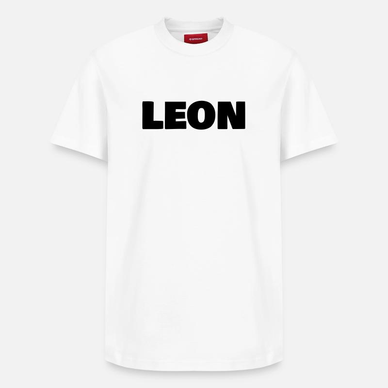 Leon - Relaxed Unisex Supima Cotton T-Shirt – von SPREAD - Weiß