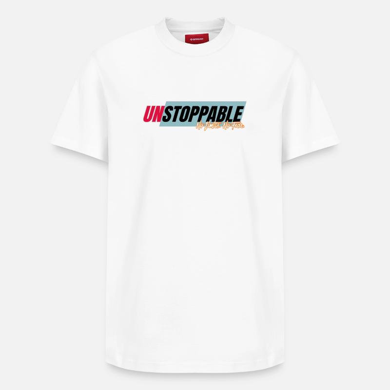 Inarrêtable Sans Limites - T-shirt unisexe décontracté en coton Supima – de SPREAD - blanc
