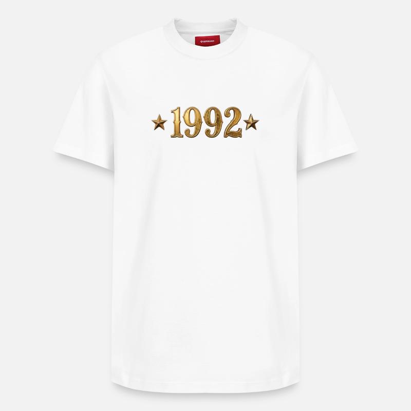 Année du design classique 1992 - T-shirt unisexe décontracté en coton Supima – de SPREAD - blanc