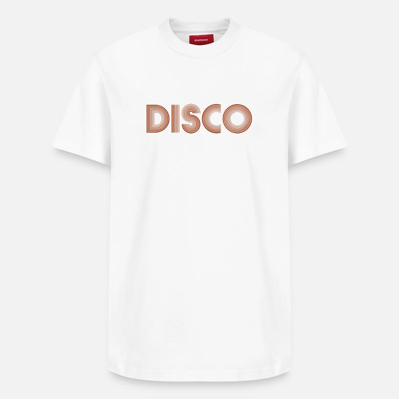DISCO Tanzen Discokugel - Relaxed Unisex Supima Cotton T-Shirt – von SPREAD - Weiß