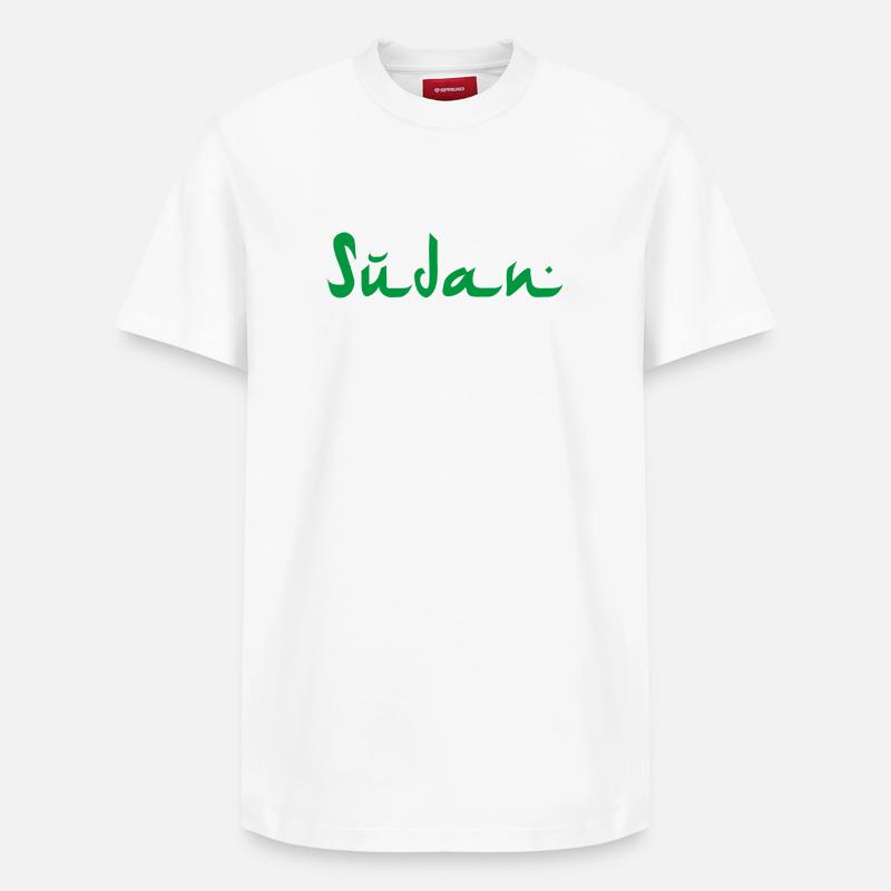 Soudan - T-shirt unisexe décontracté en coton Supima – de SPREAD - blanc
