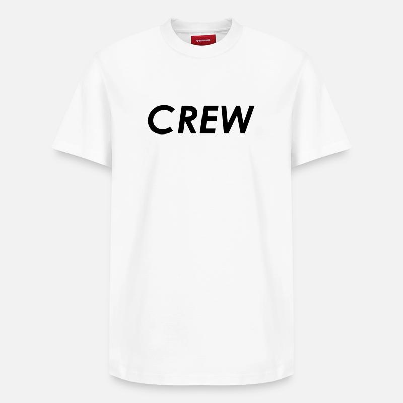 équipage - T-shirt unisexe décontracté en coton Supima – de SPREAD - blanc