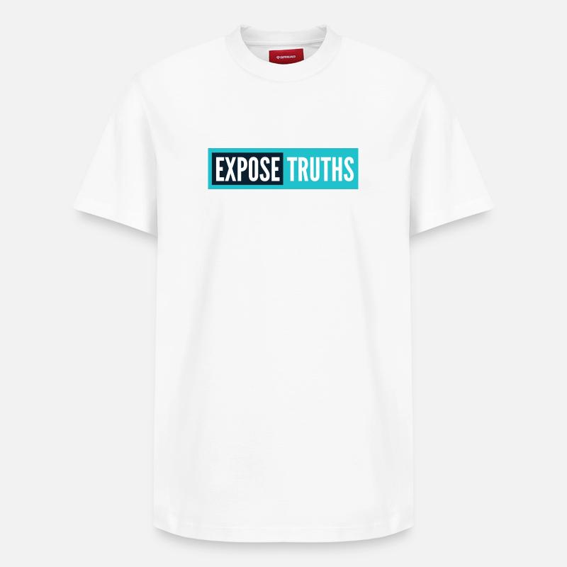Révéler les vérités - T-shirt unisexe décontracté en coton Supima – de SPREAD - blanc