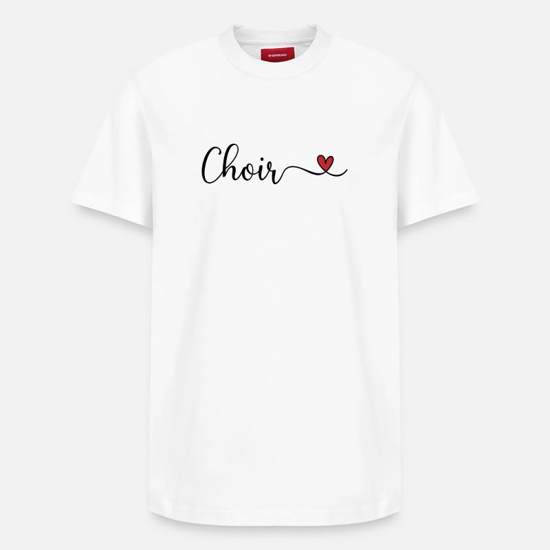 Chorale - T-shirt unisexe décontracté en coton Supima – de SPREAD - blanc