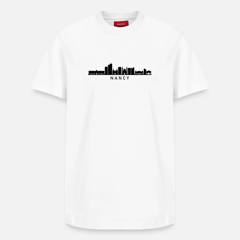 Skyline Nancy - T-shirt unisexe décontracté en coton Supima – de SPREAD - blanc