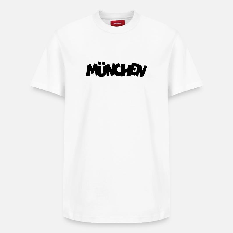 München - Relaxed Unisex Supima Cotton T-Shirt – von SPREAD - Weiß