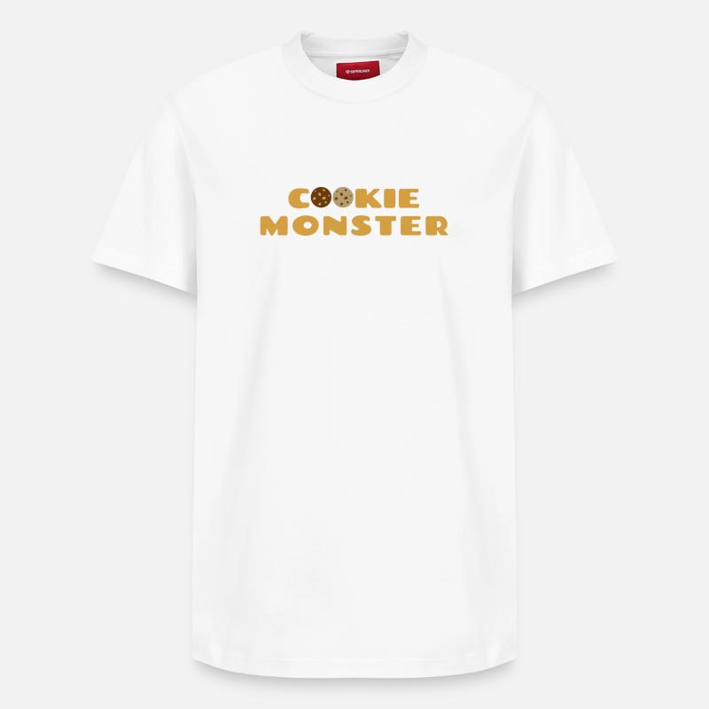 Keks Monster - T-shirt unisexe décontracté en coton Supima – de SPREAD - blanc