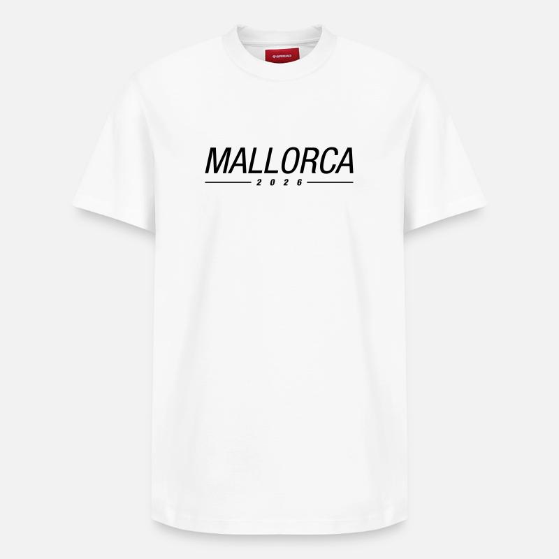 Mallorca 2026 - Relaxed Unisex Supima Cotton T-Shirt – von SPREAD - Weiß