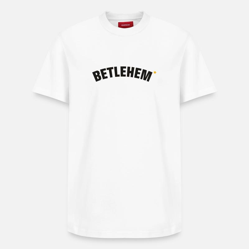 Betlehem - T-shirt unisexe décontracté en coton Supima – de SPREAD - blanc