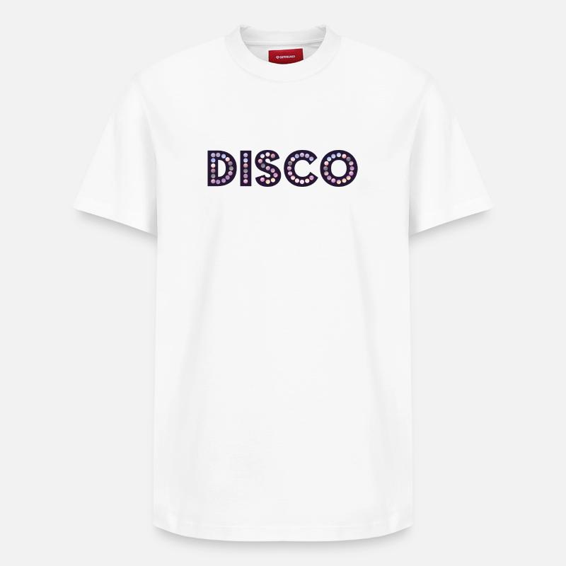 Discothèque - T-shirt unisexe décontracté en coton Supima – de SPREAD - blanc