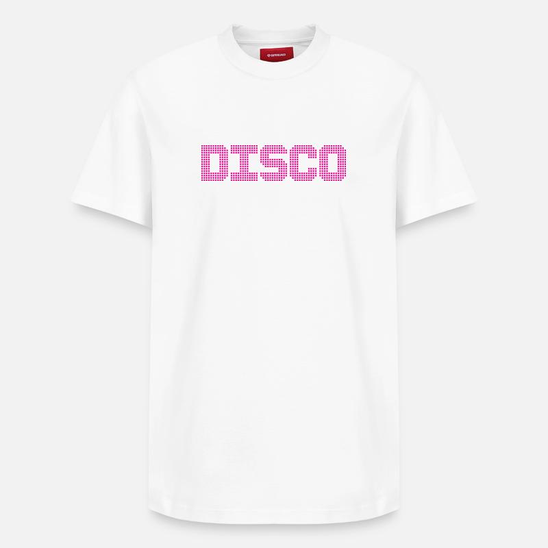 DISCOTHÈQUE - T-shirt unisexe décontracté en coton Supima – de SPREAD - blanc