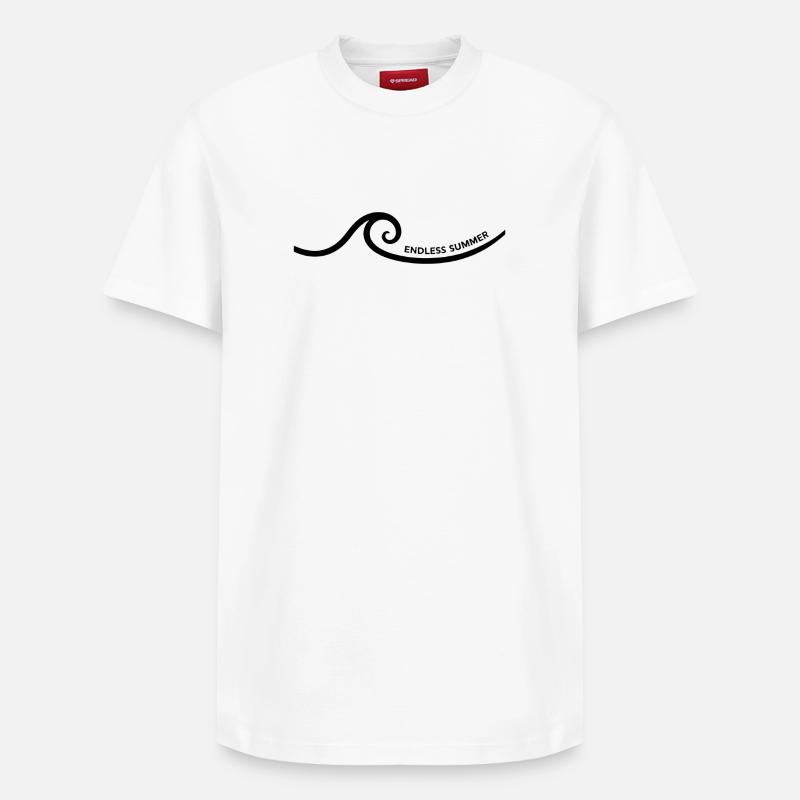 endless summer - Relaxed Unisex Supima Cotton T-Shirt – von SPREAD - Weiß
