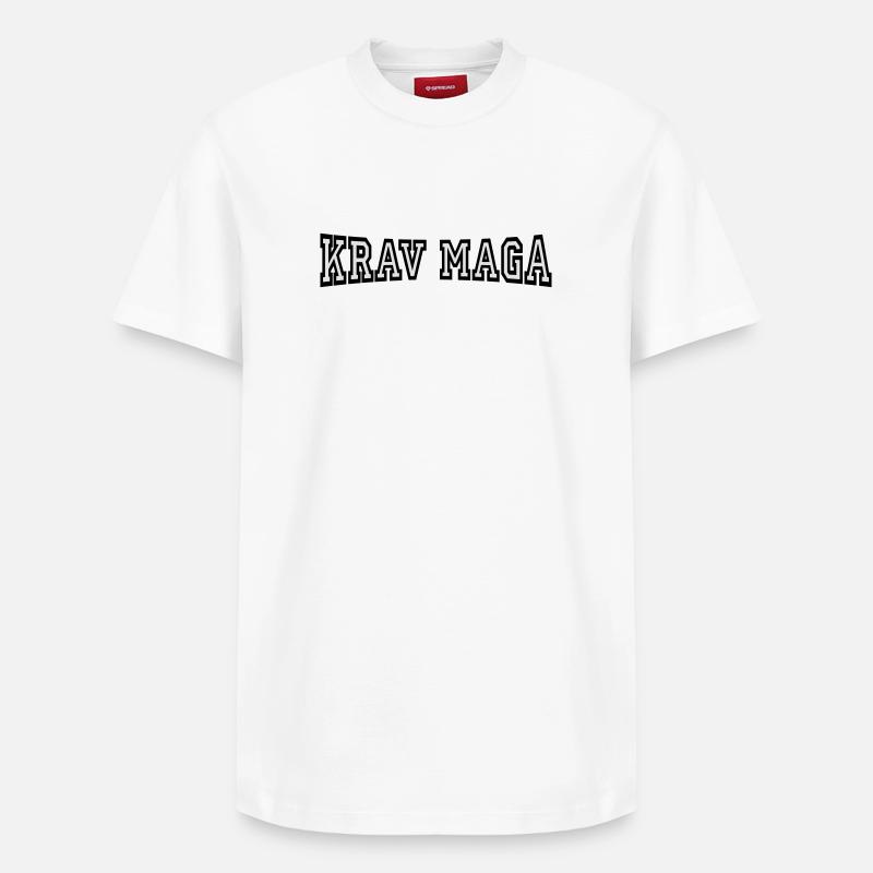 Krav Maga - T-shirt unisexe décontracté en coton Supima – de SPREAD - blanc