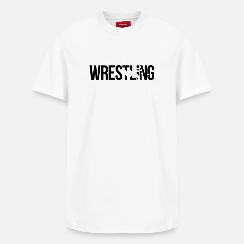 wrestling - T-shirt unisexe décontracté en coton Supima – de SPREAD - blanc