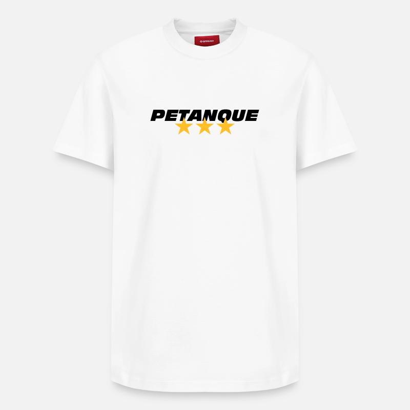 Petanque - Relaxed Unisex Supima Cotton T-Shirt – von SPREAD - Weiß