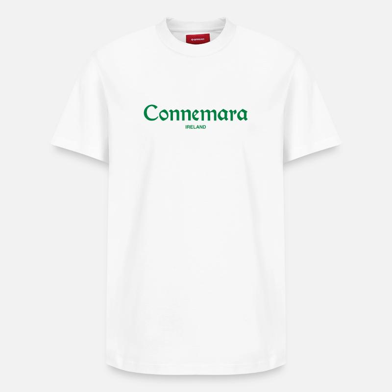 CONNEMARA Irlande Irlande - T-shirt unisexe décontracté en coton Supima – de SPREAD - blanc