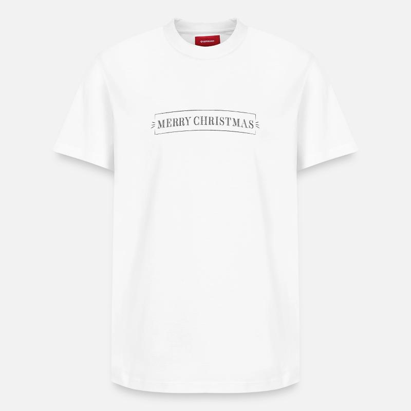 JOYEUX NOËL - T-shirt unisexe décontracté en coton Supima – de SPREAD - blanc