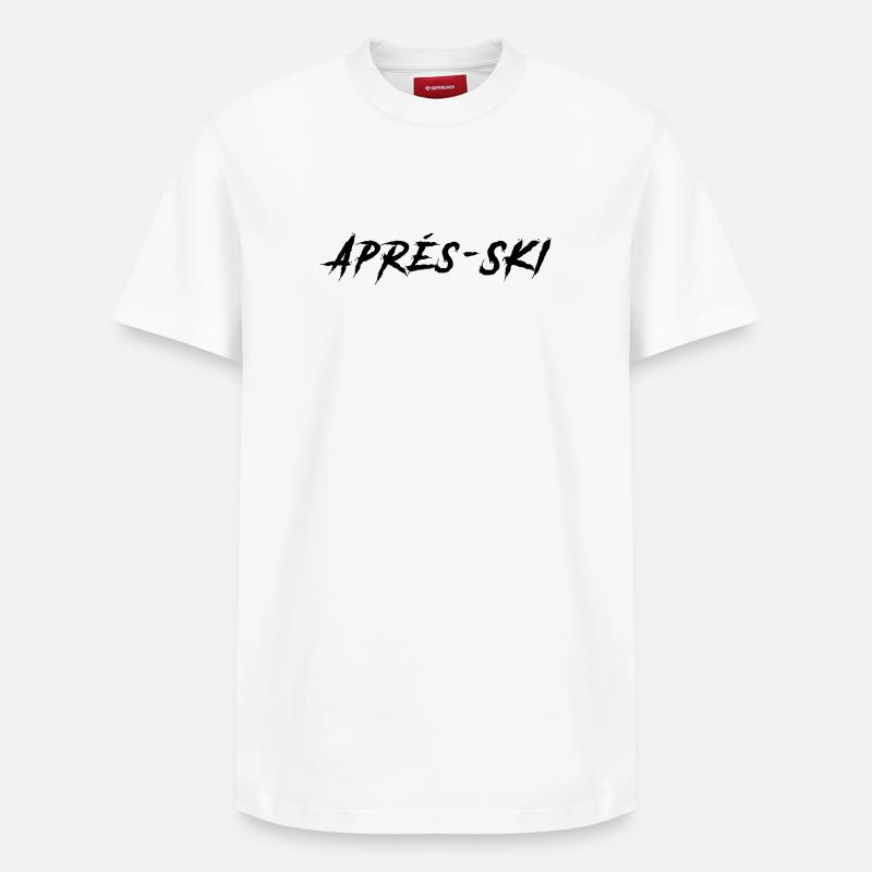 Après-ski - T-shirt unisexe décontracté en coton Supima – de SPREAD - blanc