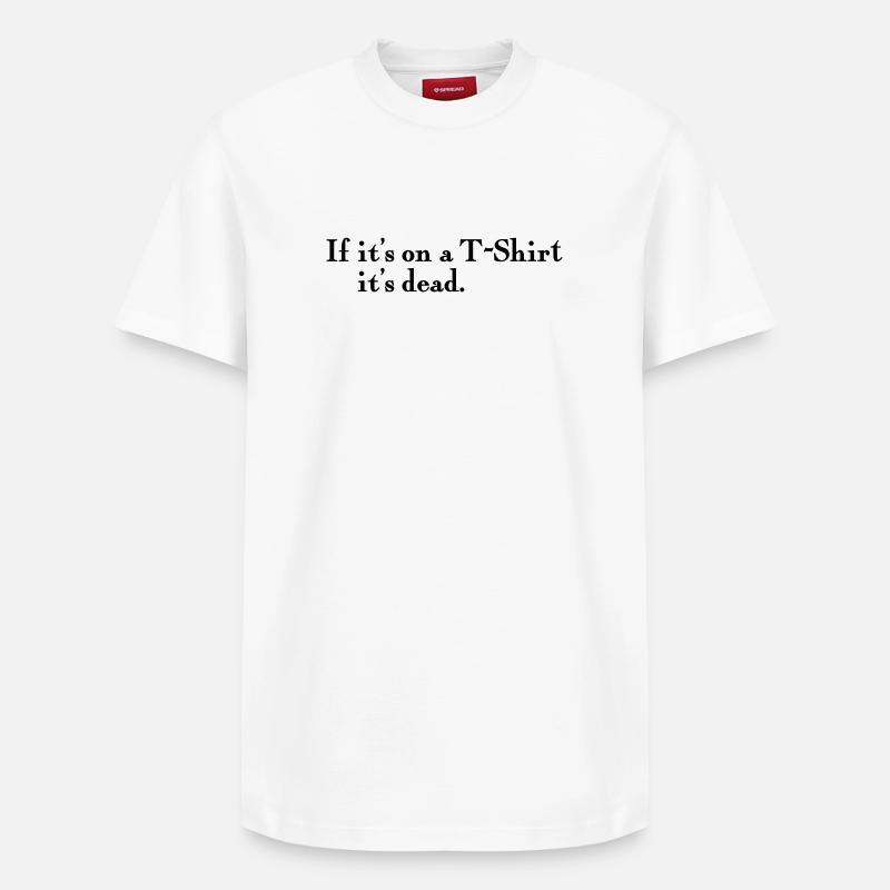 sur un T-shirt - T-shirt unisexe décontracté en coton Supima – de SPREAD - blanc