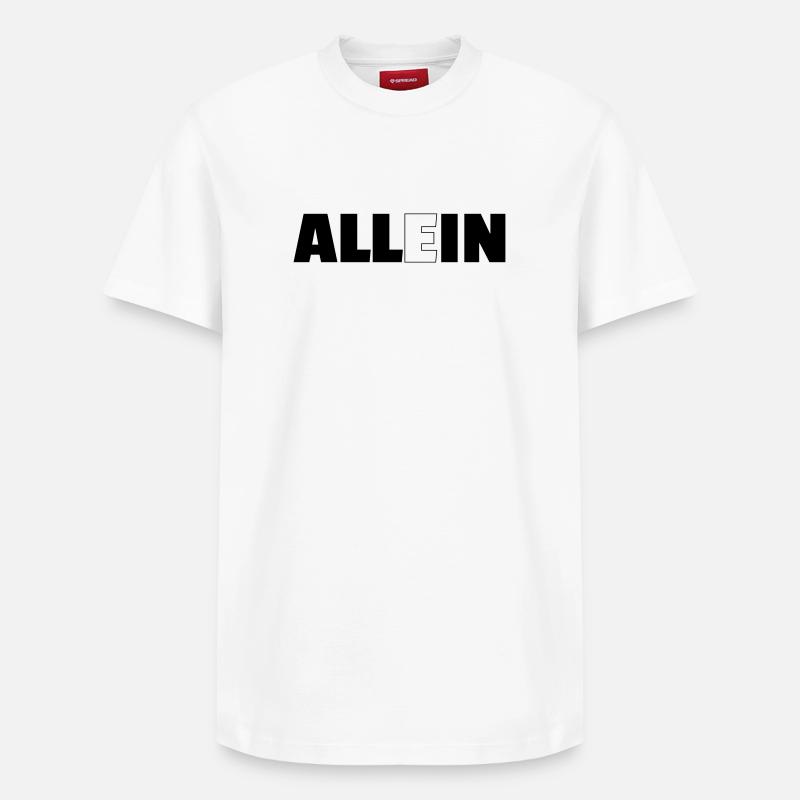 tout compris - T-shirt unisexe décontracté en coton Supima – de SPREAD - blanc