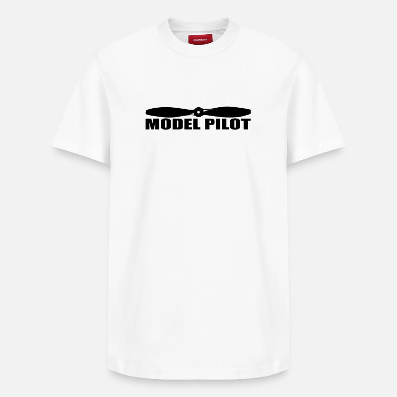 Propeller - Relaxed Unisex Supima Cotton T-Shirt – von SPREAD - Weiß