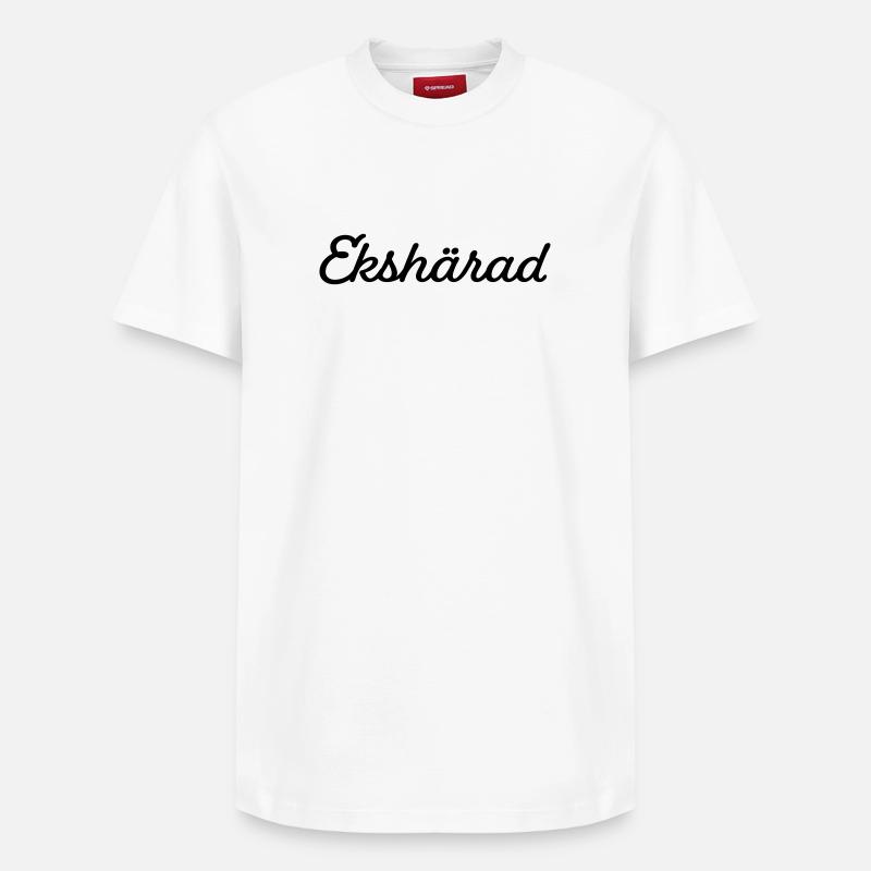 Ekshärad noir - T-shirt unisexe décontracté en coton Supima – de SPREAD - blanc